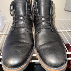 Timberland Men's Dark Leather Lace-Up Boots